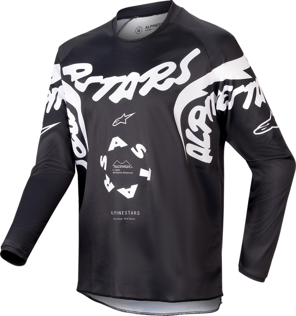 Alpinestars 青少年款 骑行衣 Youth Racer Hana Jersey Black/White Youth