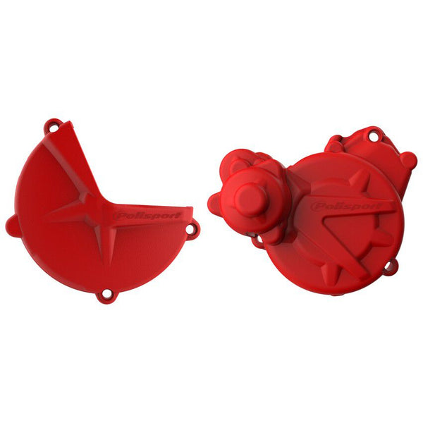 POLISPORT 点火离合边盖 红 GAS