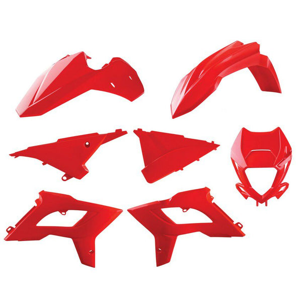 POLISPORT 车身塑料套件 W/MASK BETA 红