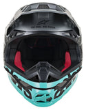 ALPINESTARS ALPINESTARS M8 头盔 Supertech M8 Radium Helmet Gloss Black/Grey/Teal M-8