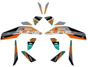 KTM Factory Graphics Kit 200/390 Duke 2017-2021