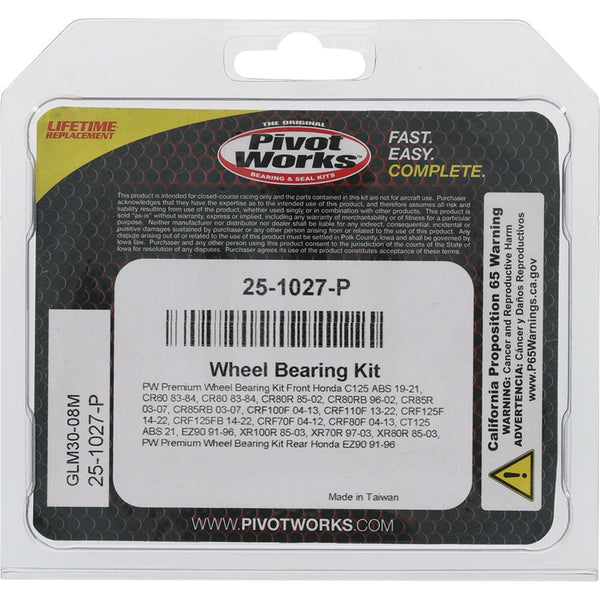 PIVOT WORKS 轴承 WHEEL BEARING KIT PREMIUM