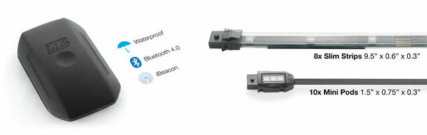XK GLOW 照明 Chrome LED Accent Light Kit