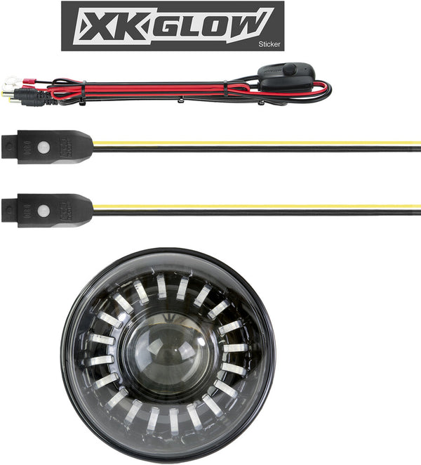 XK GLOW 照明 7" XKChrome RGB Headlight