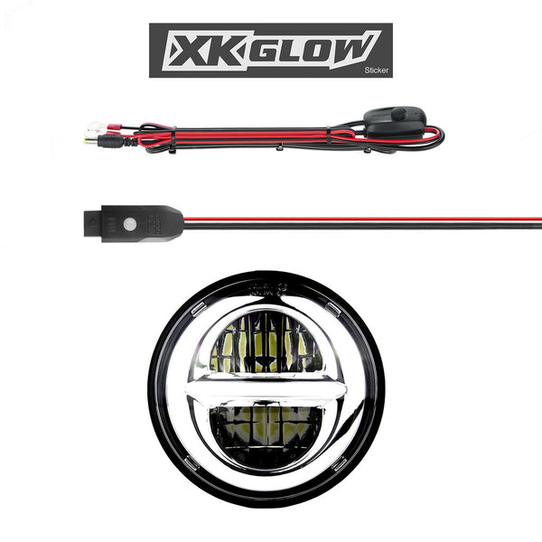 XK GLOW 照明 5.75" XKChrome Headlight