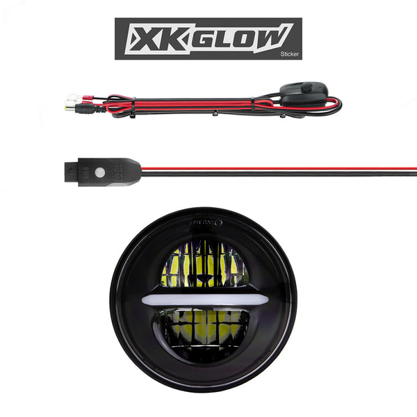 XK GLOW 照明 5.75" XKChrome Headlight