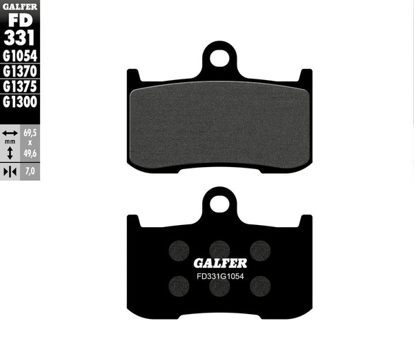 Galfer 刹车片 Suzuki/Kawasaki Brake Pads Semi Metallic FD331G1054