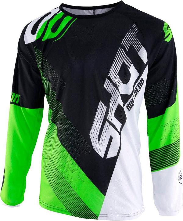 Shot Devo Ultimate Motocross Jersey Black/Green/White