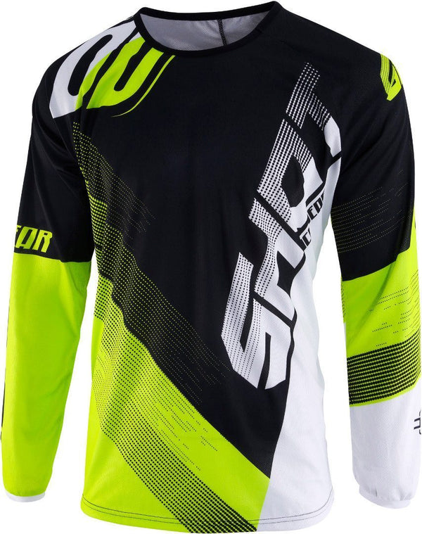 Shot Devo Ultimate Motocross Jersey Black/White/Fluo Yellow