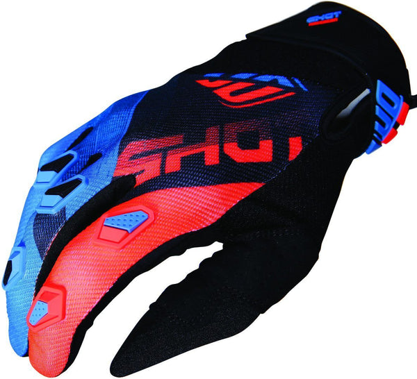 Shot Devo Ultimate Motocross Gloves Blue/Orange