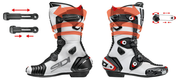 Sidi Mag-1 Air Motorcycle Boots Black/White