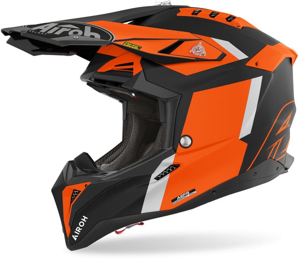 AIROH 头盔 Aviator 3 Glory Motocross Helmet Orange Matt