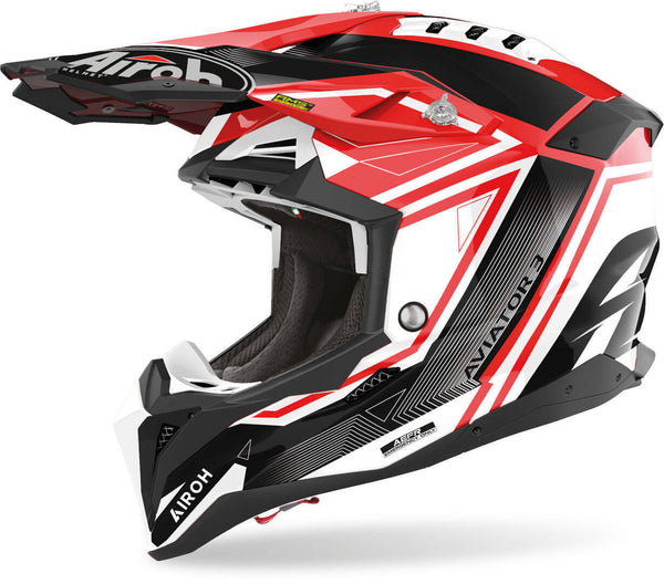 AIROH 头盔 Aviator 3 League Motocross Helmet Red