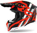 Airoh Aviator 3 Rainbow Carbon Motocross Helmet Red Matt