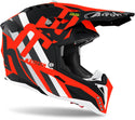 Airoh Aviator 3 Rainbow Carbon Motocross Helmet Red Matt