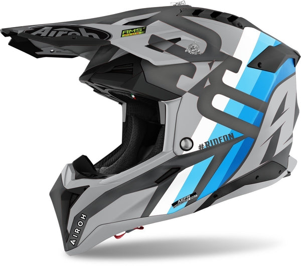 Airoh Aviator 3 Rainbow Carbon Motocross Helmet Anthracite Matt