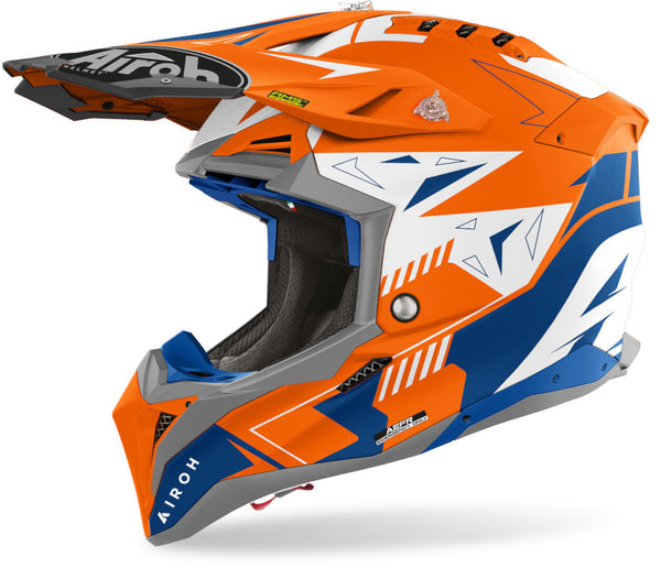 AIROH 头盔 Aviator 3 Spin Motocross Helmet Orange Matt