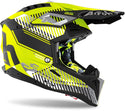 Airoh Aviator 3 Wave Carbon Motocross Helmet Yellow Matt