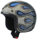 AIROH 头盔 Riot Flame Glitter Jet Helmet Blue