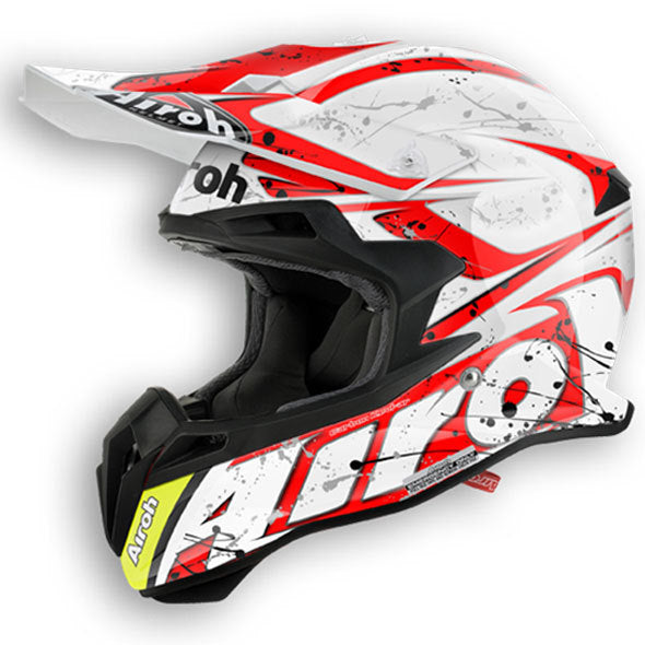 Airoh Terminator 2.1 Splash Helmet White/Red