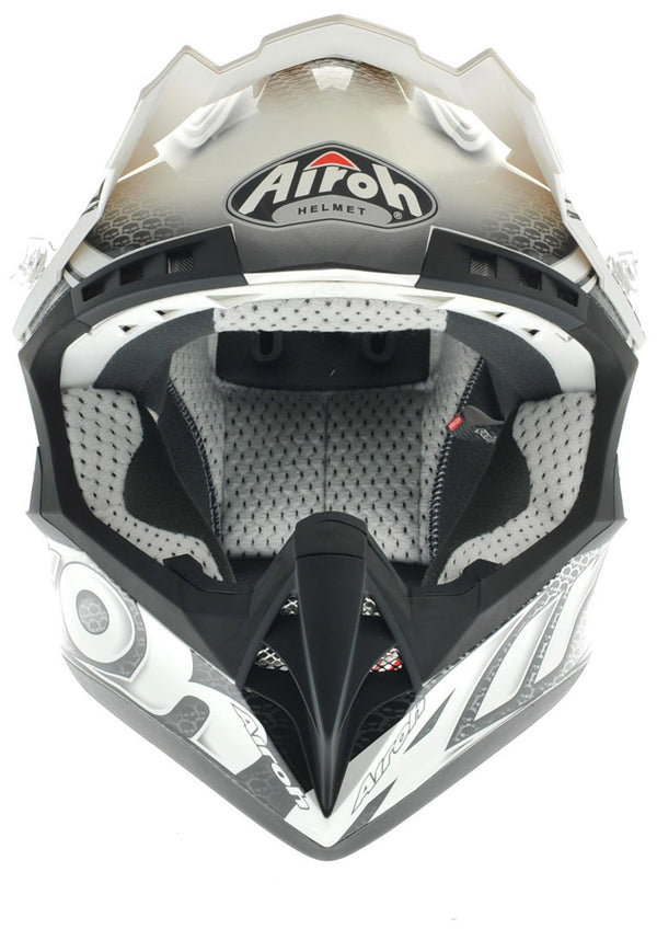 Airoh CR901 Linear Helmet White/Orange