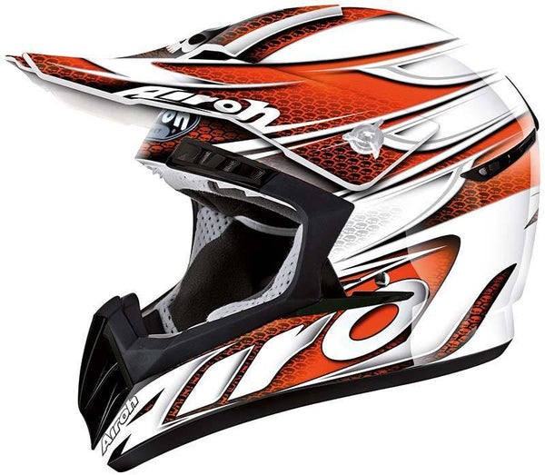 Airoh CR901 Linear Helmet White/Orange
