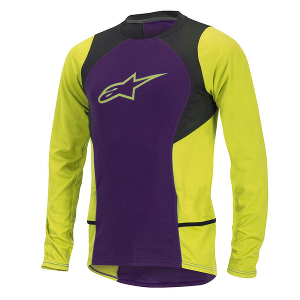 ALPINESTARS 骑行衣 Drop 2 Long Sleeve Shirt Purple/Yellow
