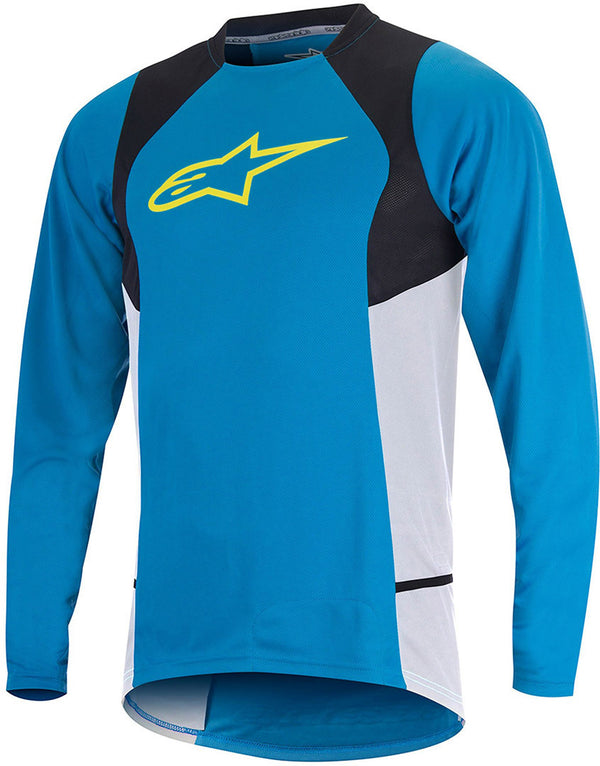 ALPINESTARS 骑行衣 Drop 2 Long Sleeve Shirt Blue/Yellow