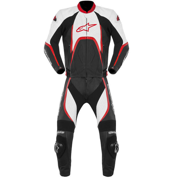 ALPINESTARS 骑行套装 Orbiter Two Piece Leather Suit Black/White/Red