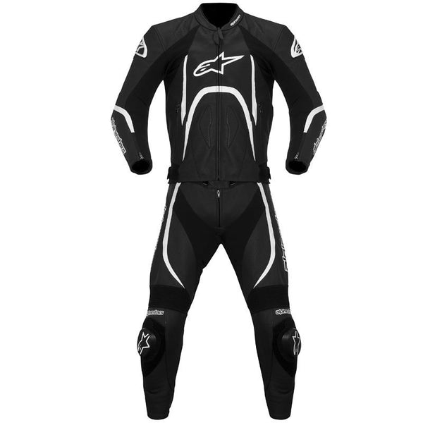 ALPINESTARS 骑行套装 Orbiter Two Piece Leather Suit Black/White