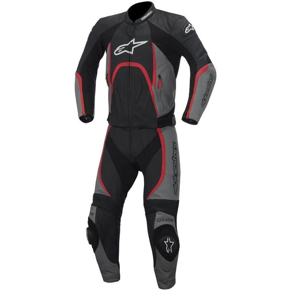 ALPINESTARS 骑行套装 Orbiter Two Piece Leather Suit Black/Gray/Red