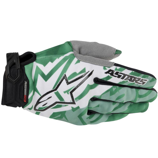 ALPINESTARS 手套 Racer Motocross Gloves 2014 Green/Black