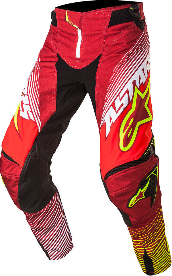 ALPINESTARS 骑行裤 Techstar Factory Motocross Pants 2017 Red/Yellow