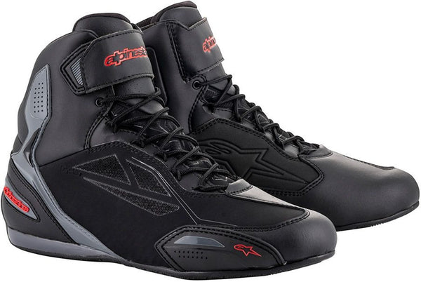 ALPINESTARS 骑行鞋 Faster-3 DryStar Motorcycle Shoes Black/Grey/Red