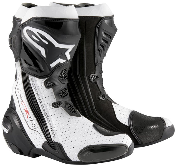 ALPINESTARS 骑行靴 Supertech-R Motorcycle Boots Black/White Vented