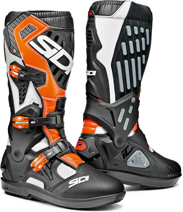 Sidi Atojo SRS Motocross Boots MX Black/White/Yellow