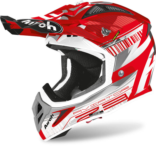 Airoh Aviator 2.3 Novak Motocross Helm White/Red