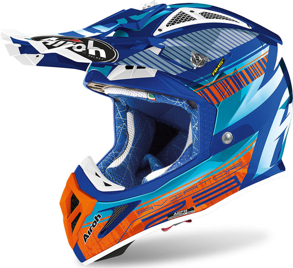 Airoh Aviator 2.3 Novak Motocross Helm Blue/Orange