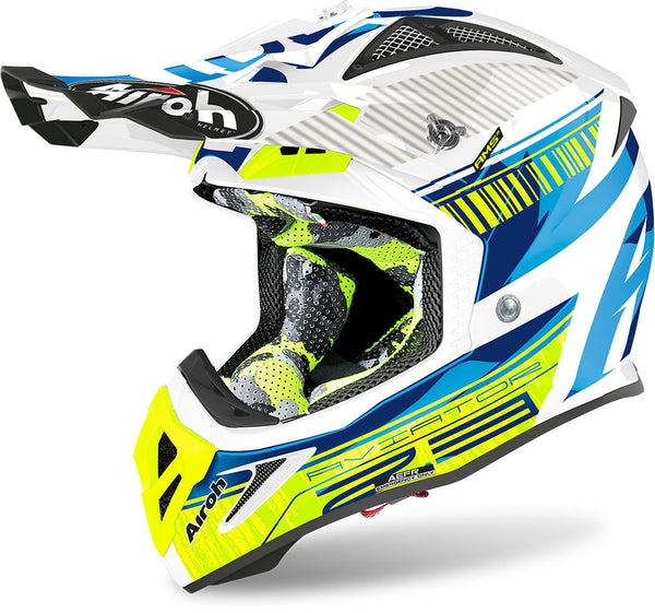 Airoh Aviator 2.3 Novak Motocross Helm Blue/Yellow