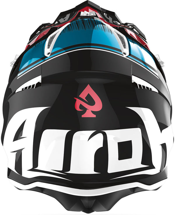 Airoh Aviator ACE Motocross Helmet Red/Blue