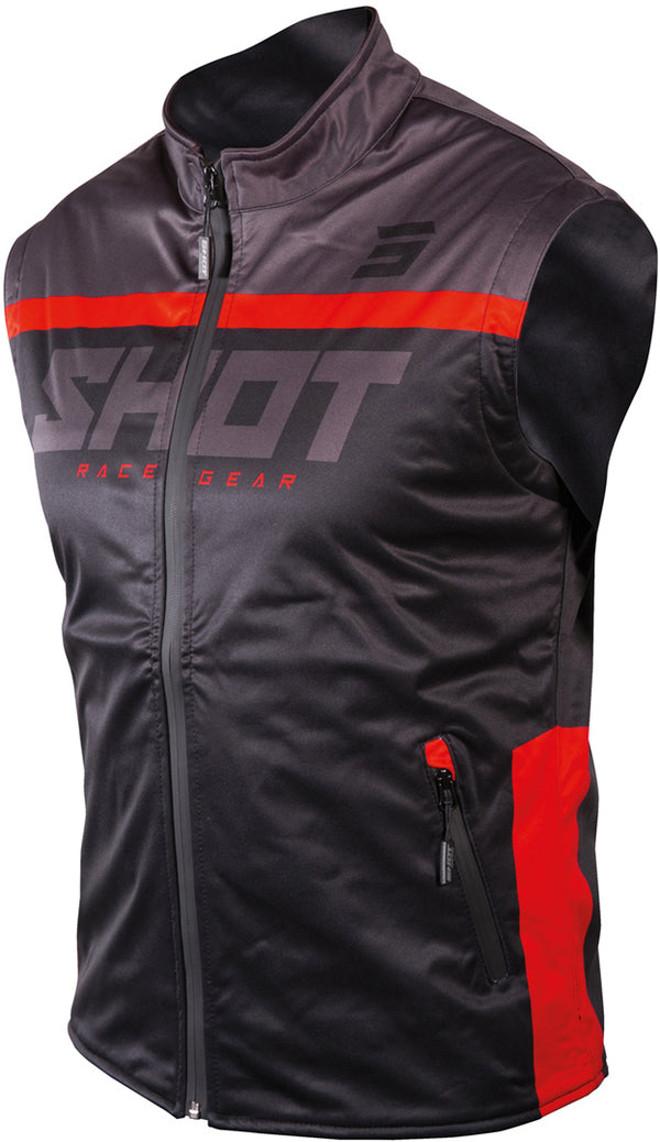 Shot Bodywarmer Lite 2.0 Motocross Vest Black/Red
