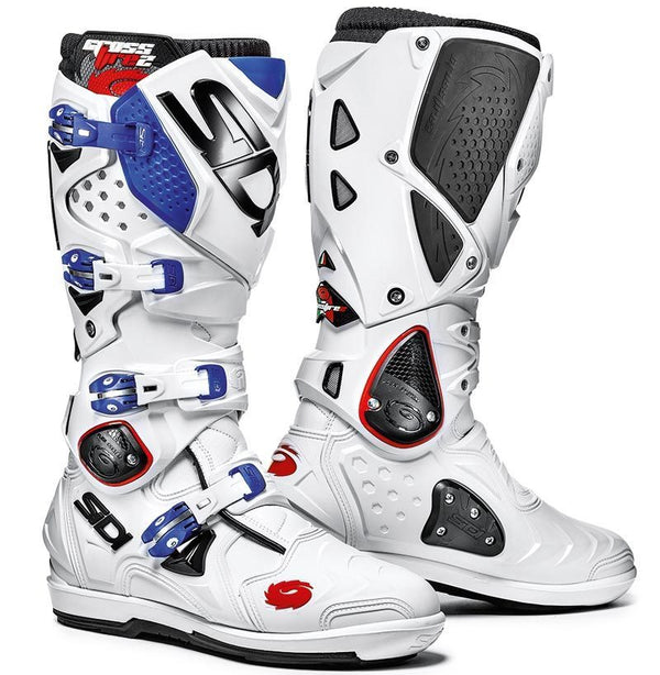 Sidi Crossfire 2 SRS Motocross Boots White/Blue