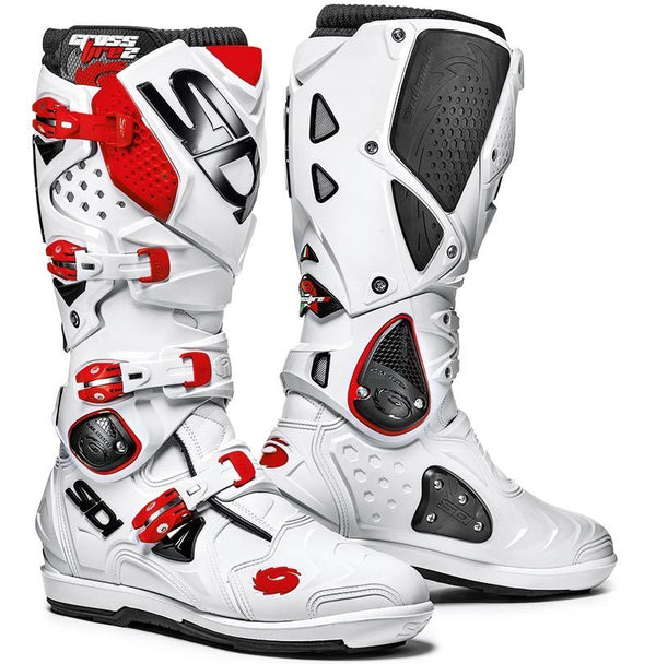 Sidi Crossfire 2 SRS Motocross Boots White/Red
