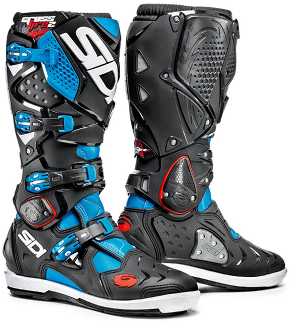 Sidi Crossfire 2 SRS Motocross Boots Black/Blue