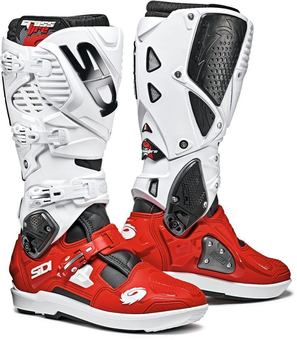 Sidi Crossfire 3 SRS Motocross Boots Red/White