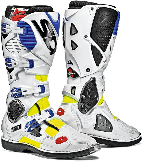 Sidi Crossfire 3 Motocross Boots White/Blue