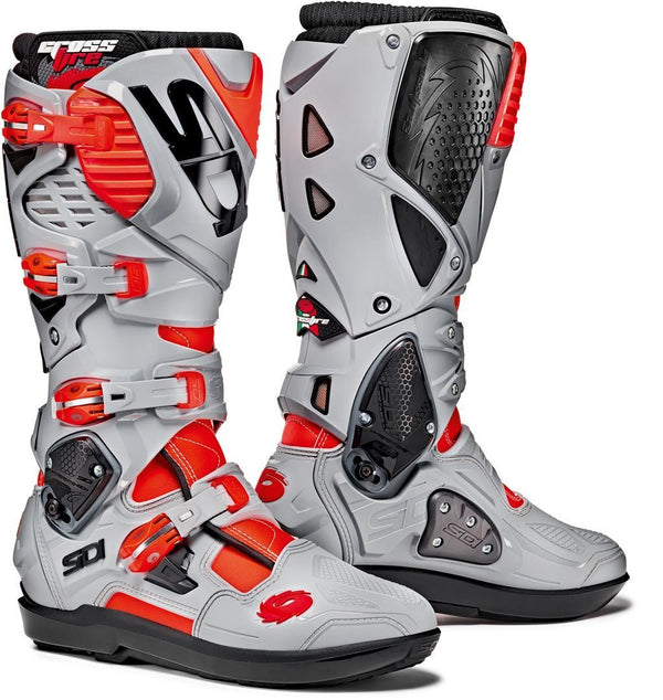 Sidi Crossfire 3 SRS Motocross Boots Grey/Red