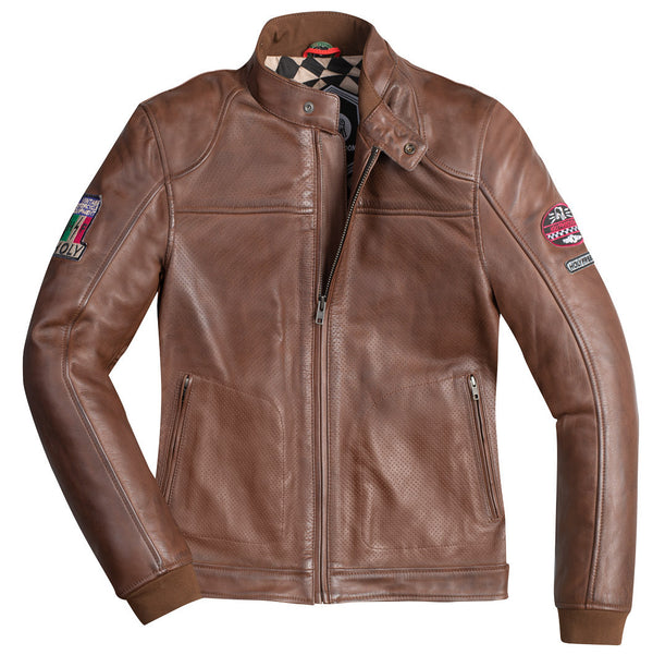 HolyFreedom Due Motorcycle Leather Jacket Brown