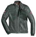 HolyFreedom Due Motorcycle Leather Jacket Dark Green