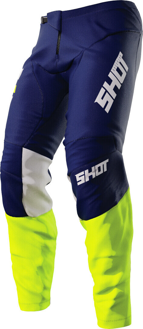 Shot Devo Reflex Motocross Pants Blue/Fluo Yellow